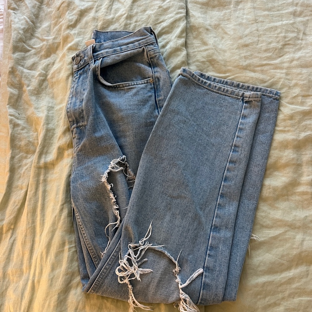 BDG Light Blue Distressed Boyfriend Jeans